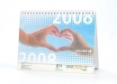calend�rio de mesa 14x21cm com 13 laminas com wire-o